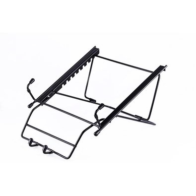Suporte Ergonômico para Notebook Reliza, Suspenso, com Suporte para Smartphone, Aço, Preto - 011867