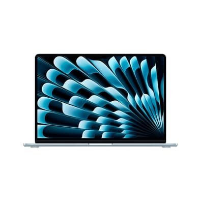 "MacBook Air Apple 15"" Chip M4, CPU 10 Núcleos, GPU 10 Núcleos, Neural Engine 16 Núcleos, 16GB, SSD 256GB, Azul-céu - MC7A4BZ/A"