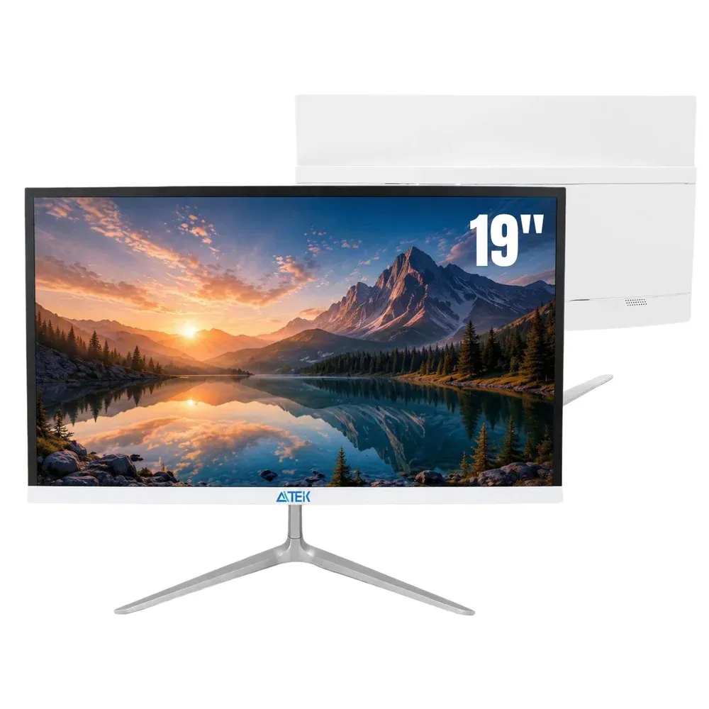 Computador All In One 19” Intel Core i5 8GB RAM SSD 256GB WiFi HDMI VGA  Windows para Escritório Home Office