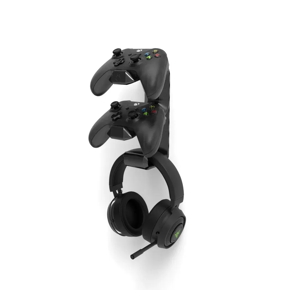 Suporte de Parede Sculpy | Printing Lifestyle 2 Controles Xbox One S e 1 Headset Gamer, Preto