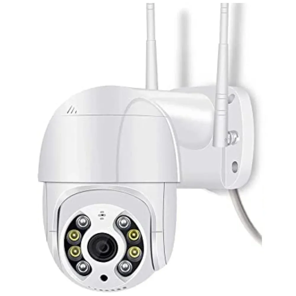Camera De Segurança Externa Vigilancia Casa Empresa Condominio Sensor De Movimento E Audio C/nf Cor:branco