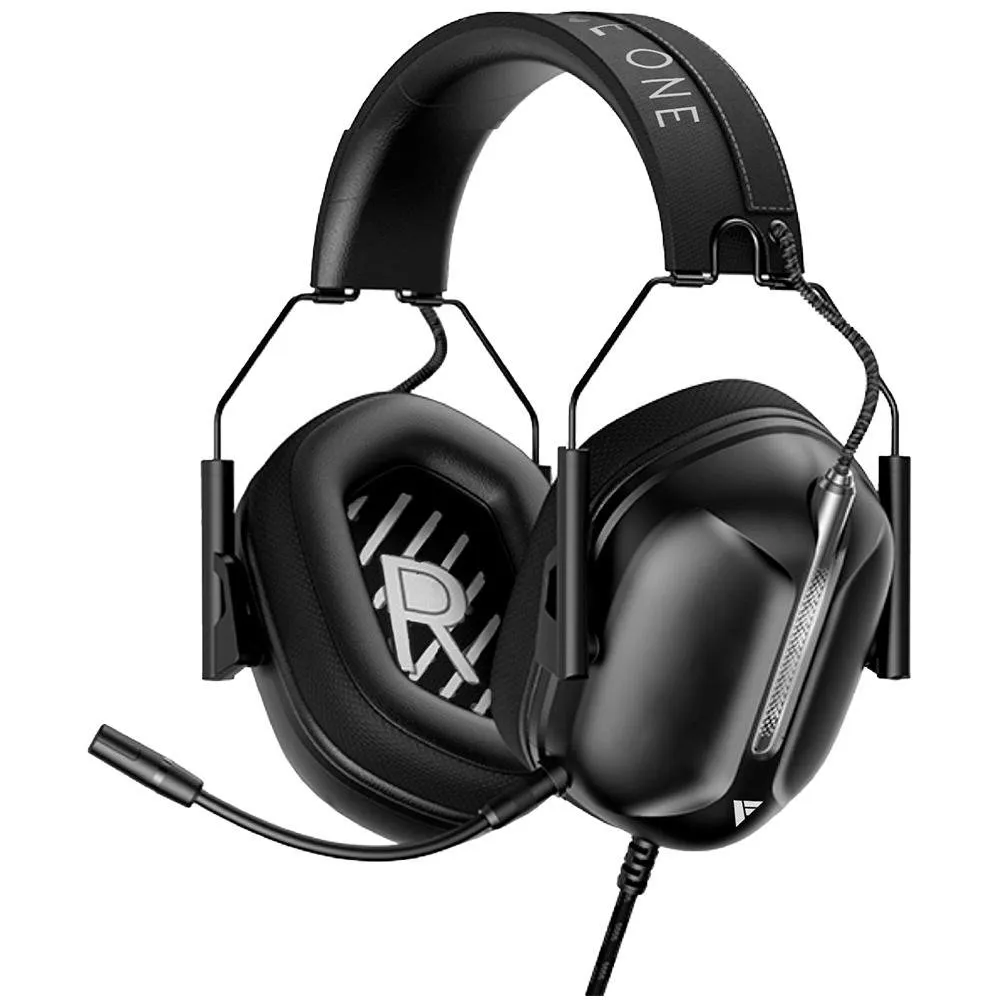 Headset Gamer Force One Luna Isolamento, Acústico Passivo, Multiplataforma, Plug De 35mm P3,  Preto - FR.AU.LU.01