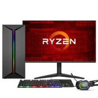 Pc Gamer Completo 3green Force, AMD Ryzen 7-5700g, 16GB DDR4, Gráficos Radeon Vega 8, SSD 512GB, Fonte 500W + Monitor 24 FHD 75Hz - 3f-020