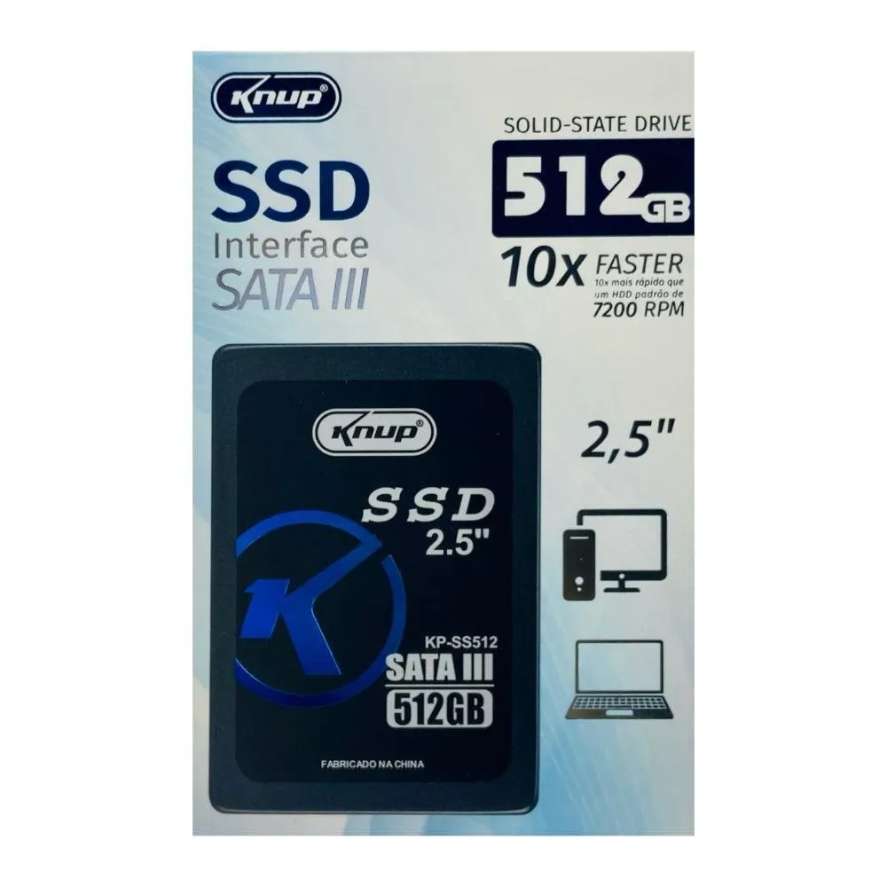 SSD Knup Interface Sata Iii 512 GB