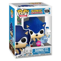 Funko Pop Games Sonic The Hedgehog Exclusive - Sonic With Chao (flocked) 1036
