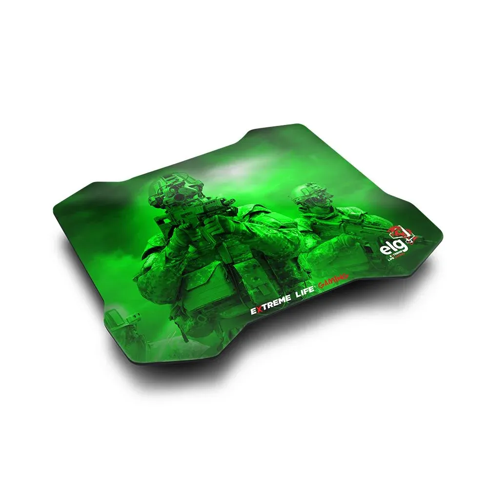 Mouse Pad Gamer Sense Control 30x23cm Verde Mpsc Elg