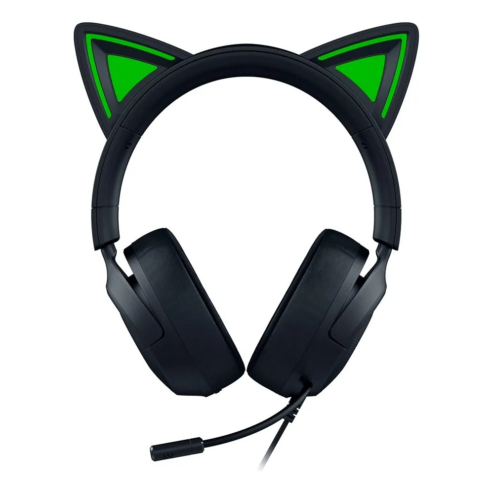 Headset Gamer Razer Kraken Kitty V3 X, RGB Chroma, Iluminação nas Orelhas, USB, Preto - RZ04-05350200