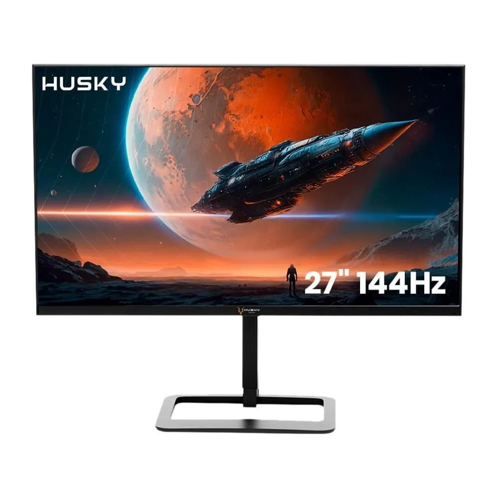"Monitor Gamer Husky Avalanche 27"", Wide, 144Hz, Full HD, 1ms, IPS, DisplayPort e HDMI, Adaptive Sync, Som Integrado, Preto - HGMT004"