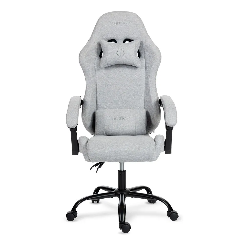 Cadeira Gamer Husky Storm 100, Até 120kg, Almofadas, Reclinável 135º, Tecido, Cinza - HCG100CZT