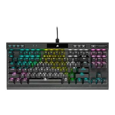 Teclado Mecânico Gamer Corsair K70 RGB, TKL Champion Series, Corsair OPX, Preto PBT Keycaps, Anti-Ghosting, US - CH-911901A-NA