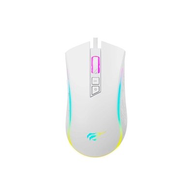 Mouse Gamer HAVIT Professional, RGB, 7200 DPI, 7 Botôes, Branco - MS1034 White