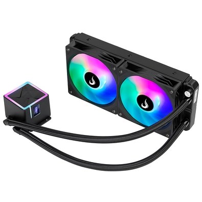 Water Cooler Gamer Rise Mode Black, ARGB Rainbow, 240mm, AMD e Intel, Preto - RM-WCB-02-RBW