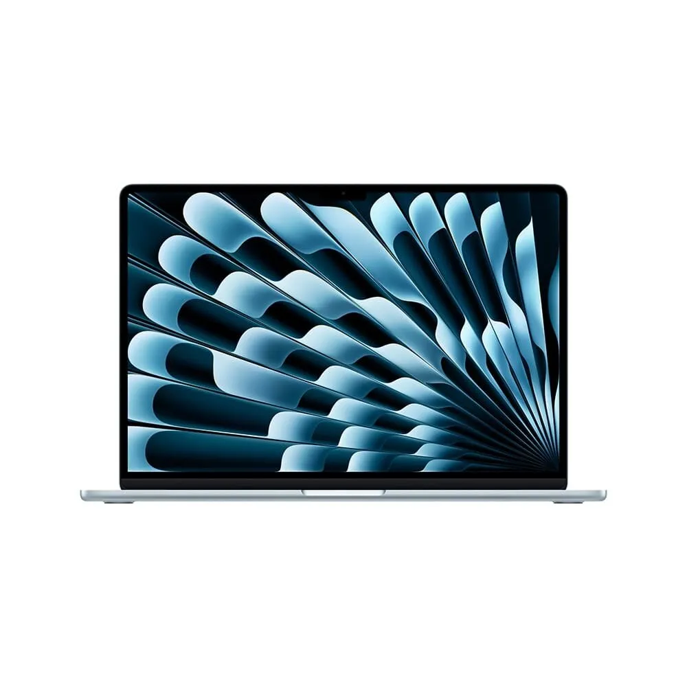 "MacBook Air Apple 15"" Chip M4, CPU 10 Núcleos, GPU 10 Núcleos, Neural Engine 16 Núcleos, 16GB, SSD 512GB, Azul-céu - MC7C4BZ/A"