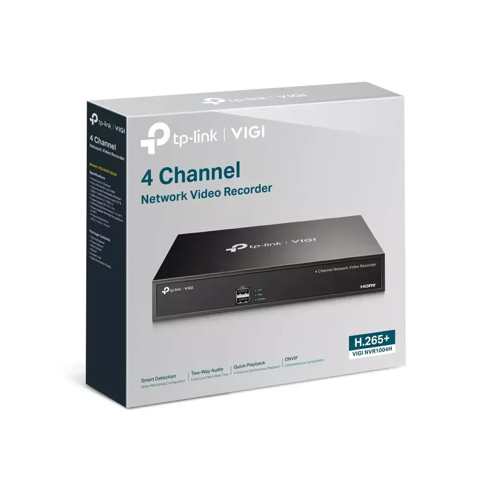 Gravador De Video Digital P/ Seguranca 4 Canais Vigi Nvr1004h