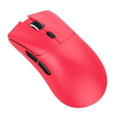 Mouse Gamer sem Fio Attack Shark R1 Ultraleve e design Ergonômico, Tri-Mode, 18.000 DPI, Sensor Óptico PAW3311, 6 Botões - Vermelho