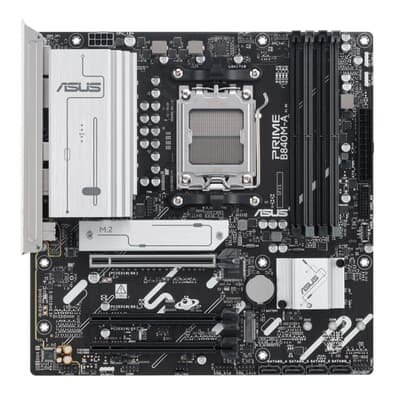 Placa Mãe ASUS PRIME B840M-A, AMD AM5 , m-ATX, DDR5, Preto - PRIME B840M-A