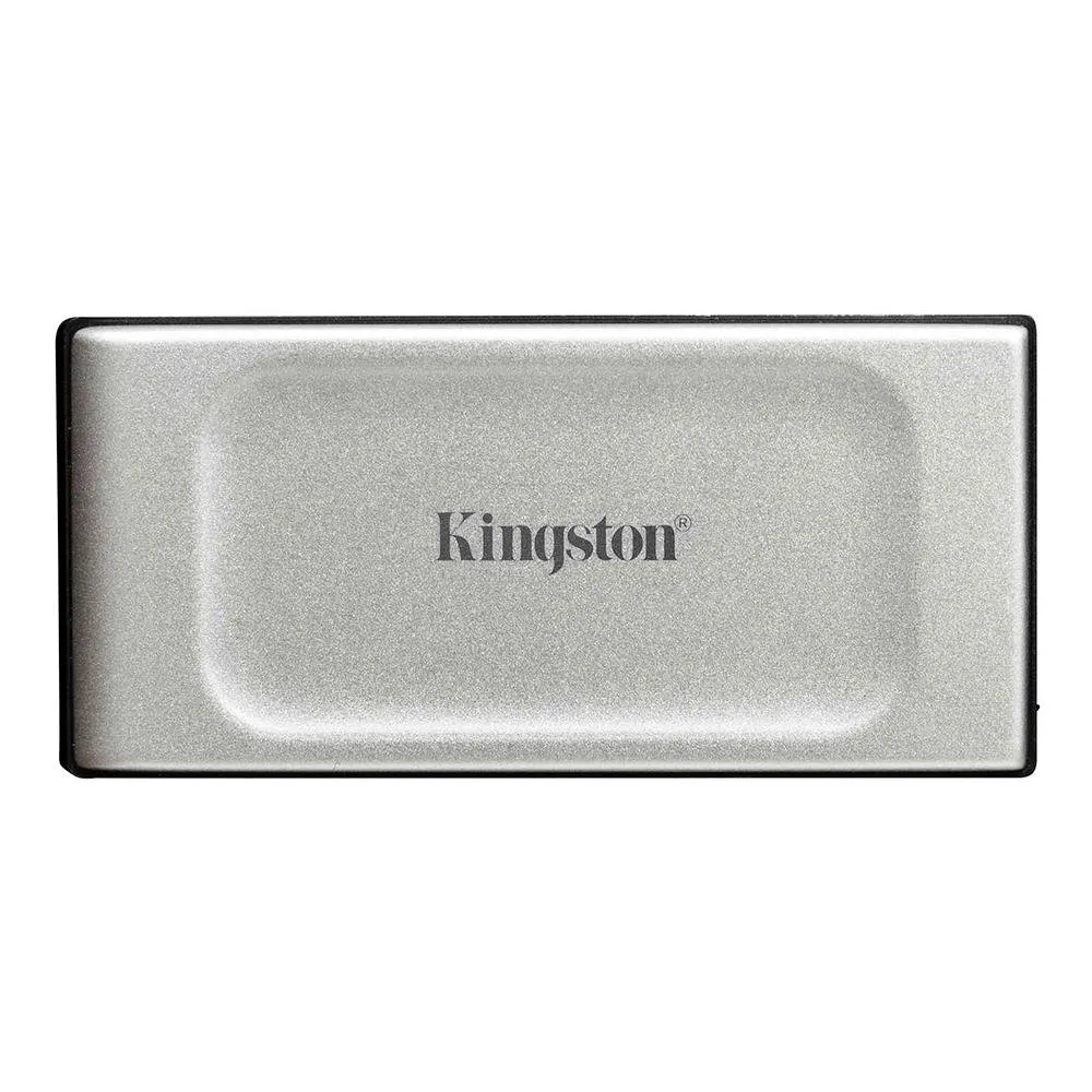 SSD Externo Kingston XS2000, 500GB, USB 3.2 Gen 2x2, Portátil, Leitura: 2000 MB/s, Gravação: 2000 MB/s, Prata - SXS2000/500G