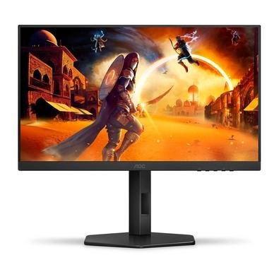 "Monitor Gamer AOC 27"", Full HD, 180Hz, 0.5ms, IPS, DisplayPort e HDMI, Ajuste de Altura, Preto - 27G4/P"