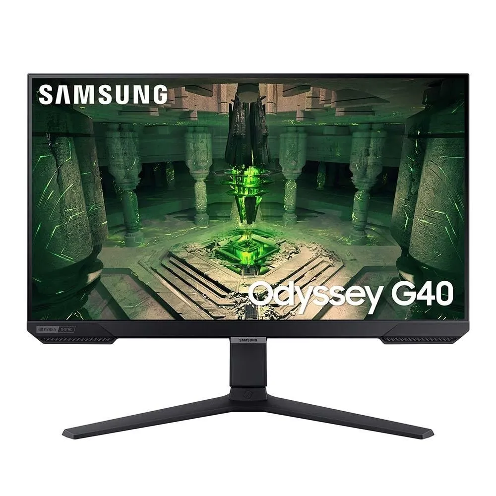 "Monitor Gamer Samsung Odyssey G40 25"", FHD, 240Hz, 1ms, IPS, HDR, FreeSync Premium, G-Sync - LS25BG400ELXZD"