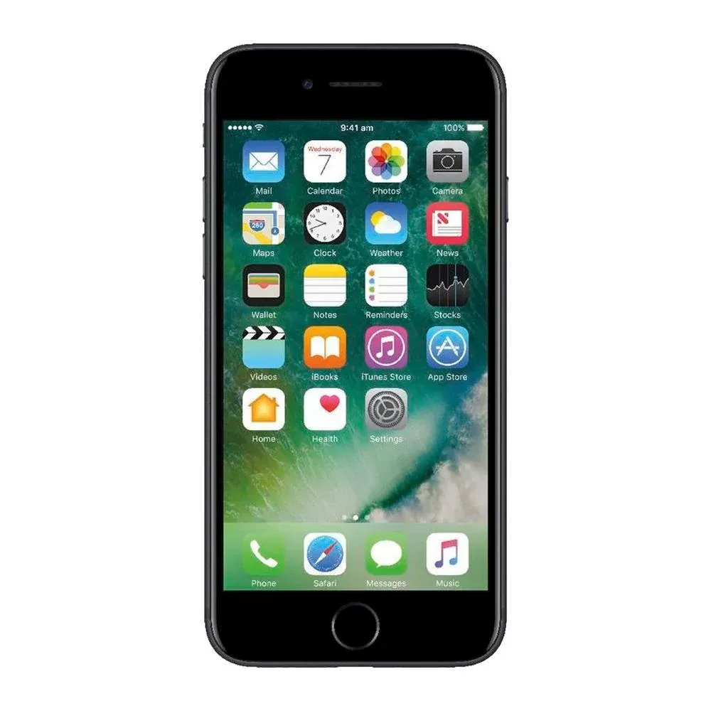 "Usado: IPhone Apple 7 Plus, 32GB, 3GB RAM, Quad-Core, Câmera 12 MP, Tela 5.5"", Preto Matte - Bom"