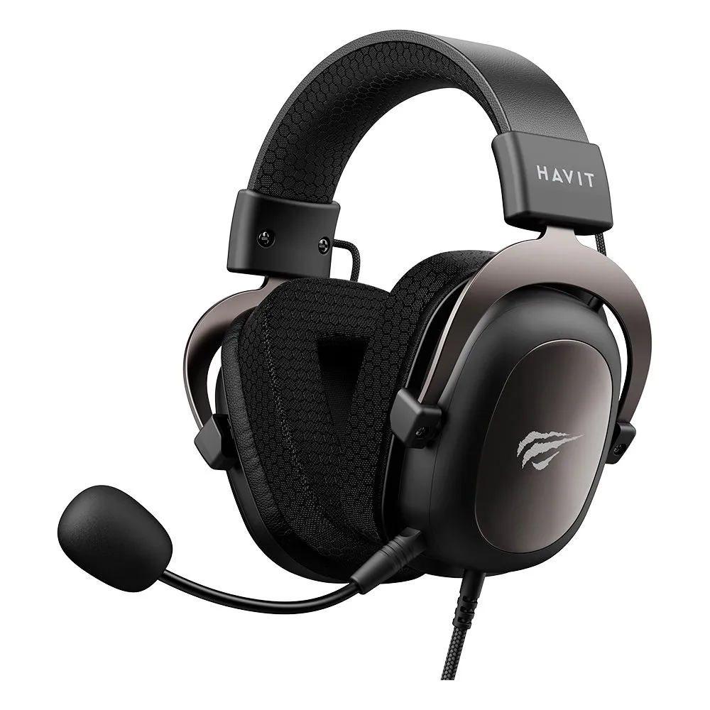 Headset Gamer Havit, Drivers 53mm,  Microfone Plugável, 3.5mm, PC, PS4, XBOX ONE, Preto - HV-H2002D