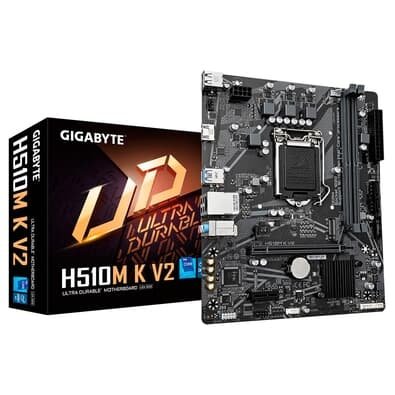 Placa Mãe Gigabyte H510m K V2, Intel LGA 1200, Micro ATX, DDR4, HDMI, M.2 - 9MH51MKV2-00-G10