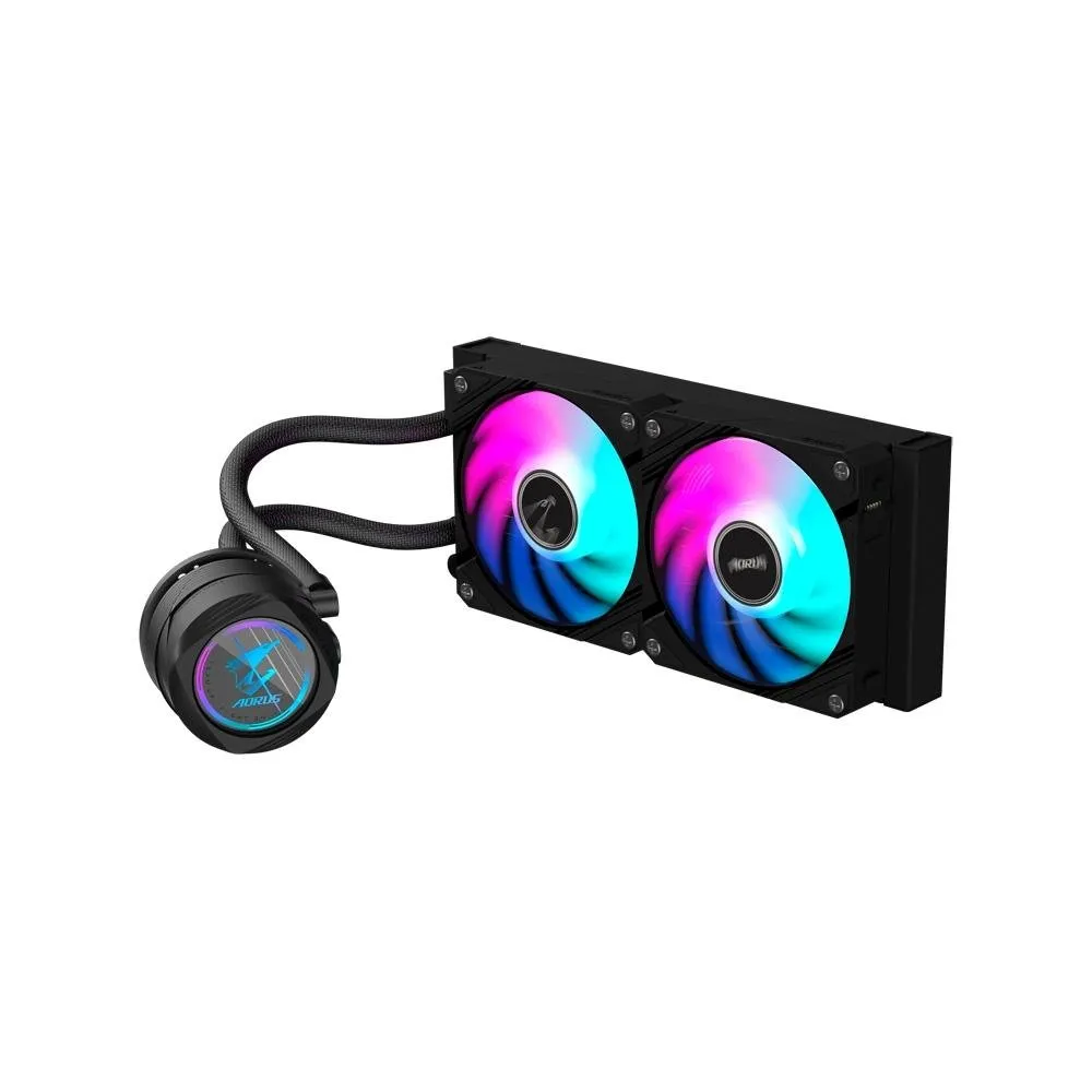 Water Cooler Gigabyte Aorus 240, RGB, 240mm, AMD/Intel, Preto - GP-AORUS WATERFORCE II 240