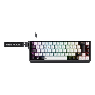 Teclado Mecânico Gamer Rise Mode GM1 Pro, ARGB, Magnético OTK PRO, USB-C, Preto - RM-TCM-GM1M-PRO-B