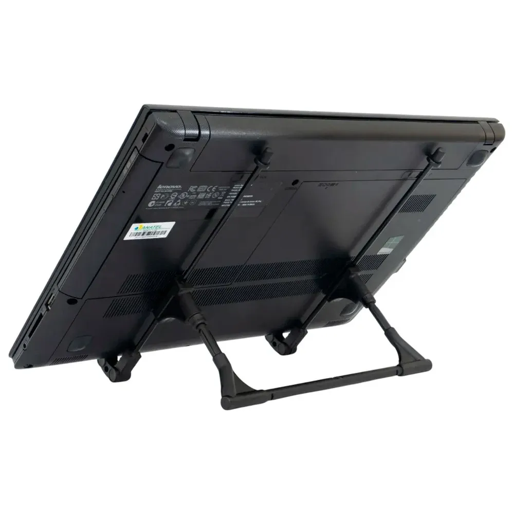 "Suporte Para Notebook Dva Lima Nocturnus G5, Para Notebooks De 14"" A 15,6"" "",  Ergonômico Nr17, Regulagem De Altura E Inclinação - Preto"