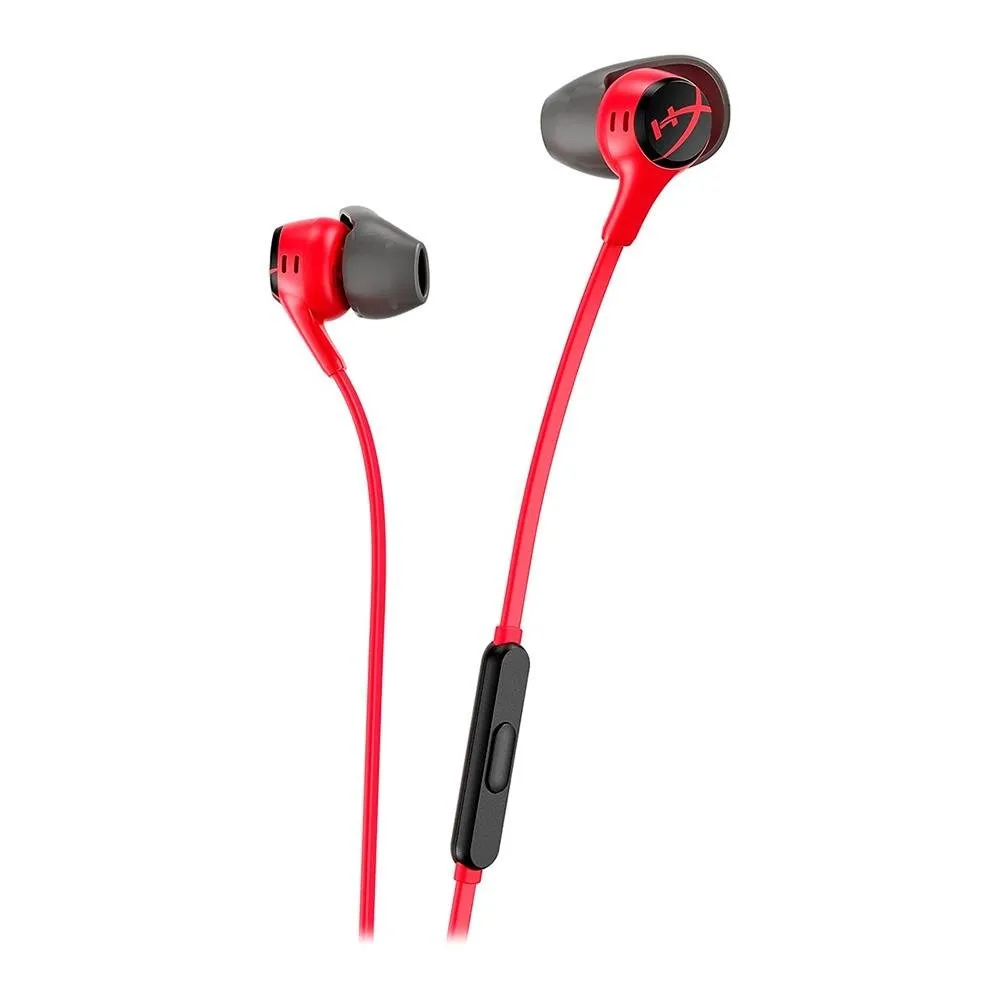 Fone de Ouvido Gamer HyperX Cloud Earbuds II, Microfone no Cabo, Nintendo Switch, Vermelho - 705L8AA