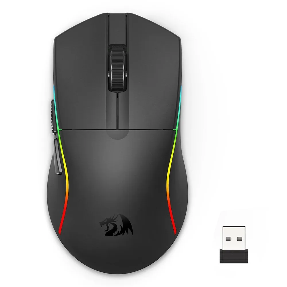 Mouse Gamer Sem Fio Redragon Deicide Pro, RGB, Wireless, Preto - M816-PRO