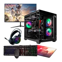 "PC Gamer Completo Ryzen 5 5600gt, 16gb 3200mhz (radeon Vega 7), SSD 480GB M.2, 500w 80 Plus, Monitor 24"" 100hz - Nli87596 U Unica Unica"