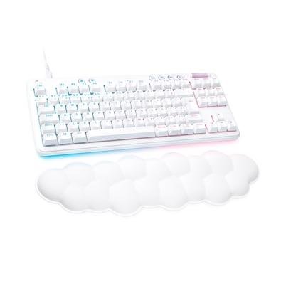 Teclado Mecânico Gamer Logitech G713, Coleção Aurora, Switch GX Red Linear, RGB LIGHTSYNC, Layout ABNT2, Apoio para Mãos, Branco - 920-010705