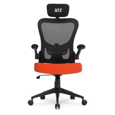 Cadeira de Escritório Ergonômica DT3 Vita Headrest, Até 120Kg, Mesh Spandex, Laranja - 14232-2