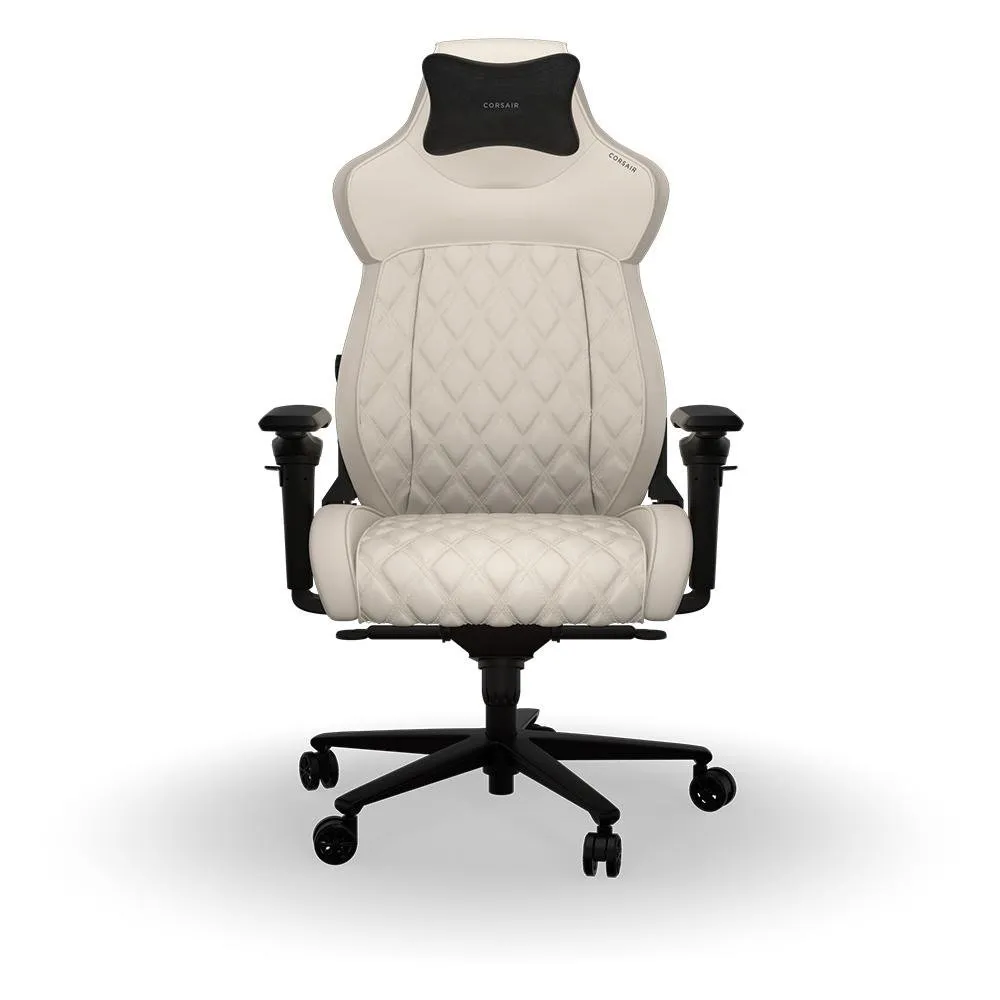 Cadeira Gamer Corsair TC500 Luxe, Até 120Kg, Com Almofada, Braço 5D, Cilindro Classe 4, Geada - CF-9010067-WW