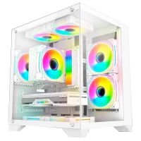 PC Gamer Studiopc Haven Wh, Branco, Ryzen 5 5500, 16gb Ram, SSD 512gb, Placa De Vídeo Rx 6600 8GB, 500w 80 Plus, 3 Fans RGB - 6781597