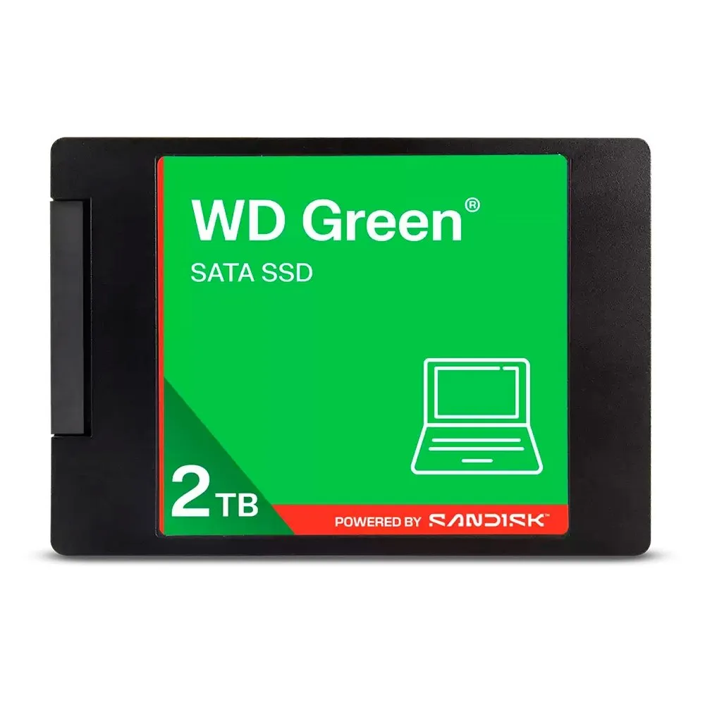 "SSD SanDisk WD Green SATA, 2TB, 2.5"""", Leitura: 545MB/s, Gravação: 460MB/s - WDS200T5G0A"