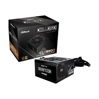 Fonte ASRock Challenger 550B, 550W, 80 PLUS, Bronze, Preto - 90-UXC055-BNBAAA