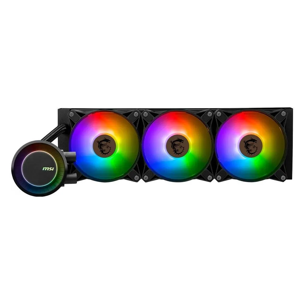 Water Cooler MSI Mag Coreliquid E360, ARGB, 360mm, AMD/Intel, Preto - MAG CORELIQUID E360