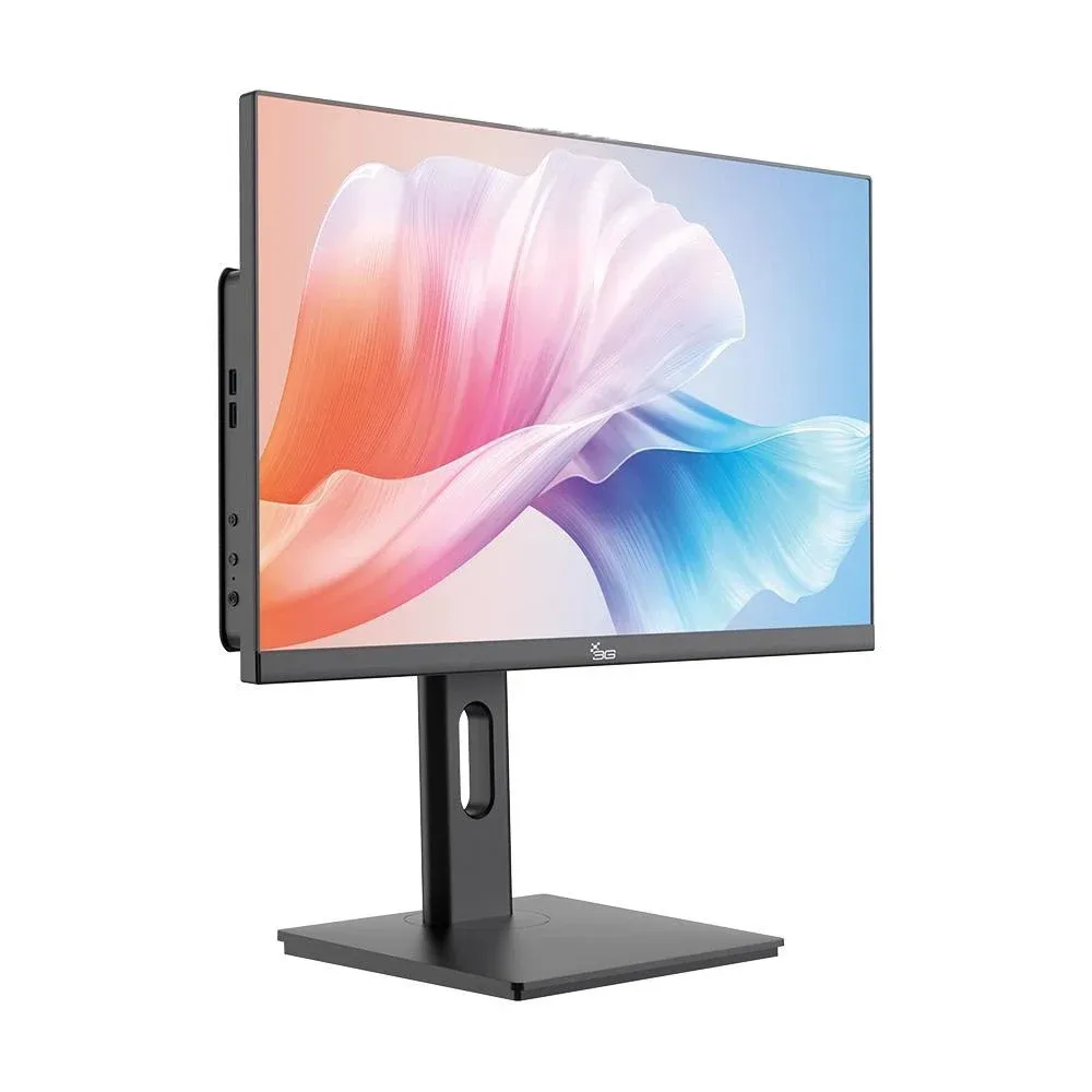"Computador All In One I5 16gb Ram SSD 240GB Tela 24"" Com Webcam E Ajuste De Altura WINDOWS 10 - Preto."