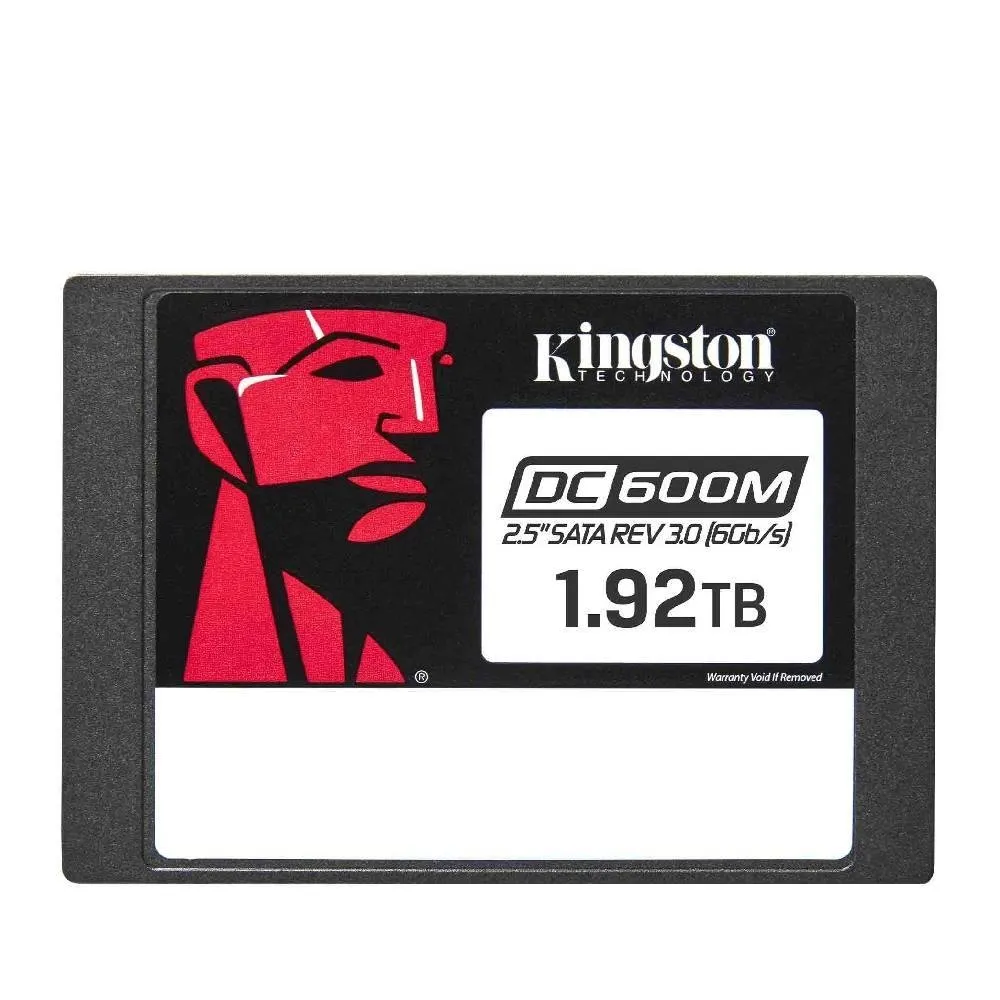 "SSD Kingston DC600M Mixed-Use, 1.92TB, SATA III, 2.5"", Leitura: 560 MB/s, Gravação: 530 MB/s, para Servidor, Preto - SEDC600M/1920G"