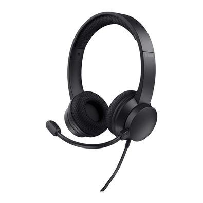 Headset Trust Ayda, Microfone com Cancelamento de Ruído, Para PC, Conexão USB, Preto - 25089