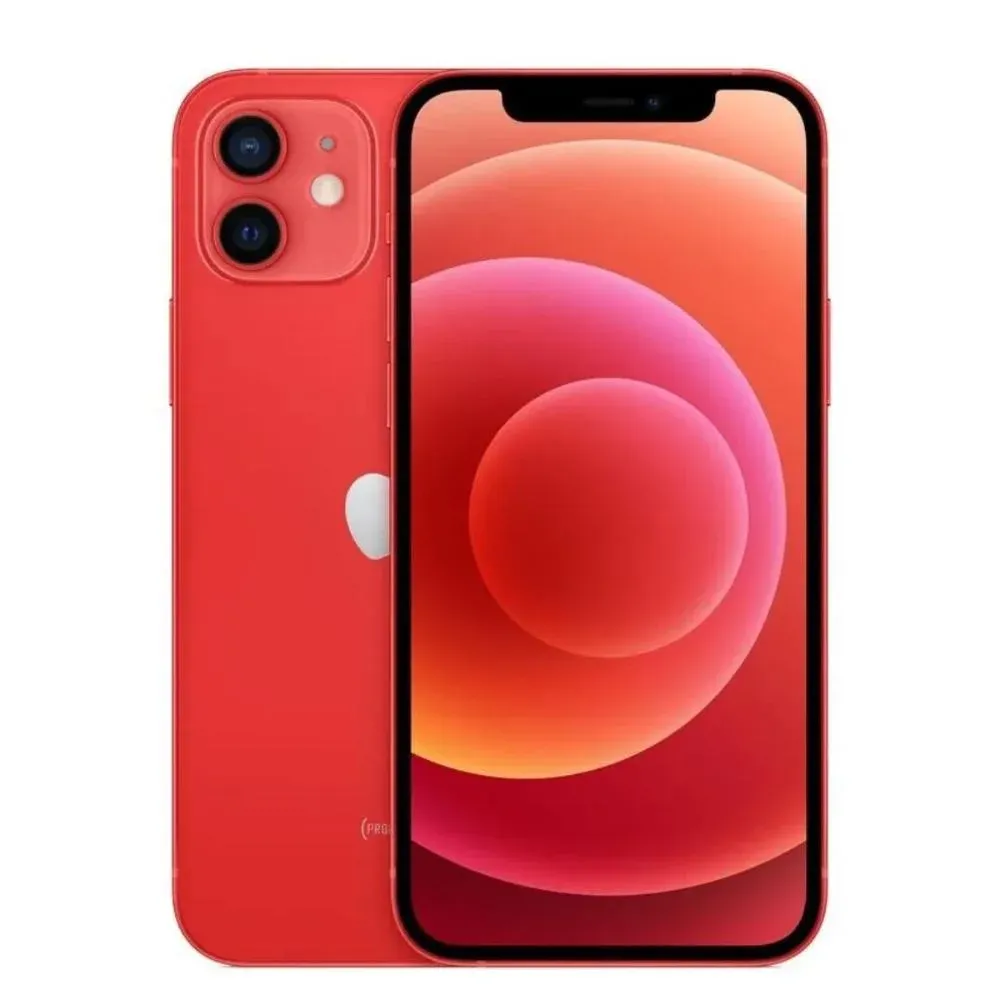 Usado: Iphone 12, 64GB, Vermelho - Excelente
