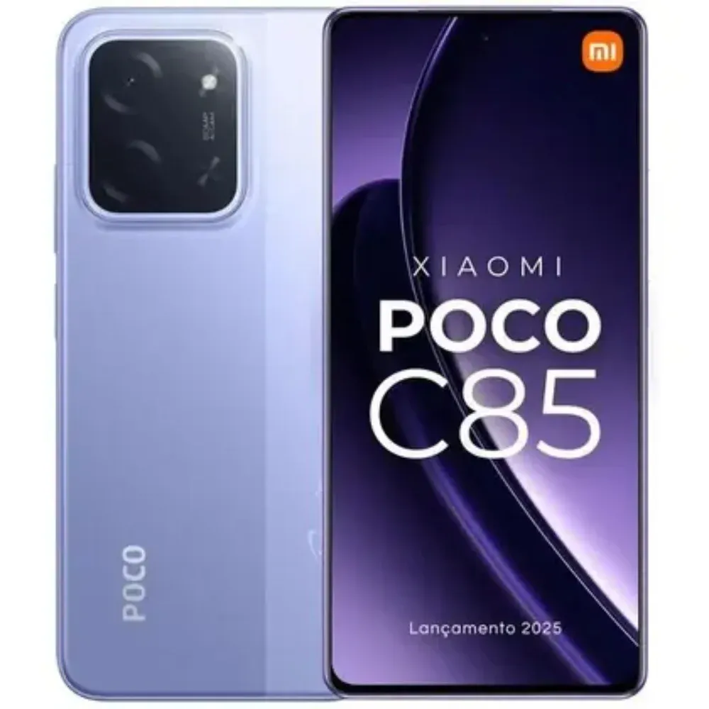 "Xiaomi Celular Poco C85 Nfc  Tela De 6.9 ""  Bateria 6000 Mah Cor:roxo;tamanho:6gb/128GB"