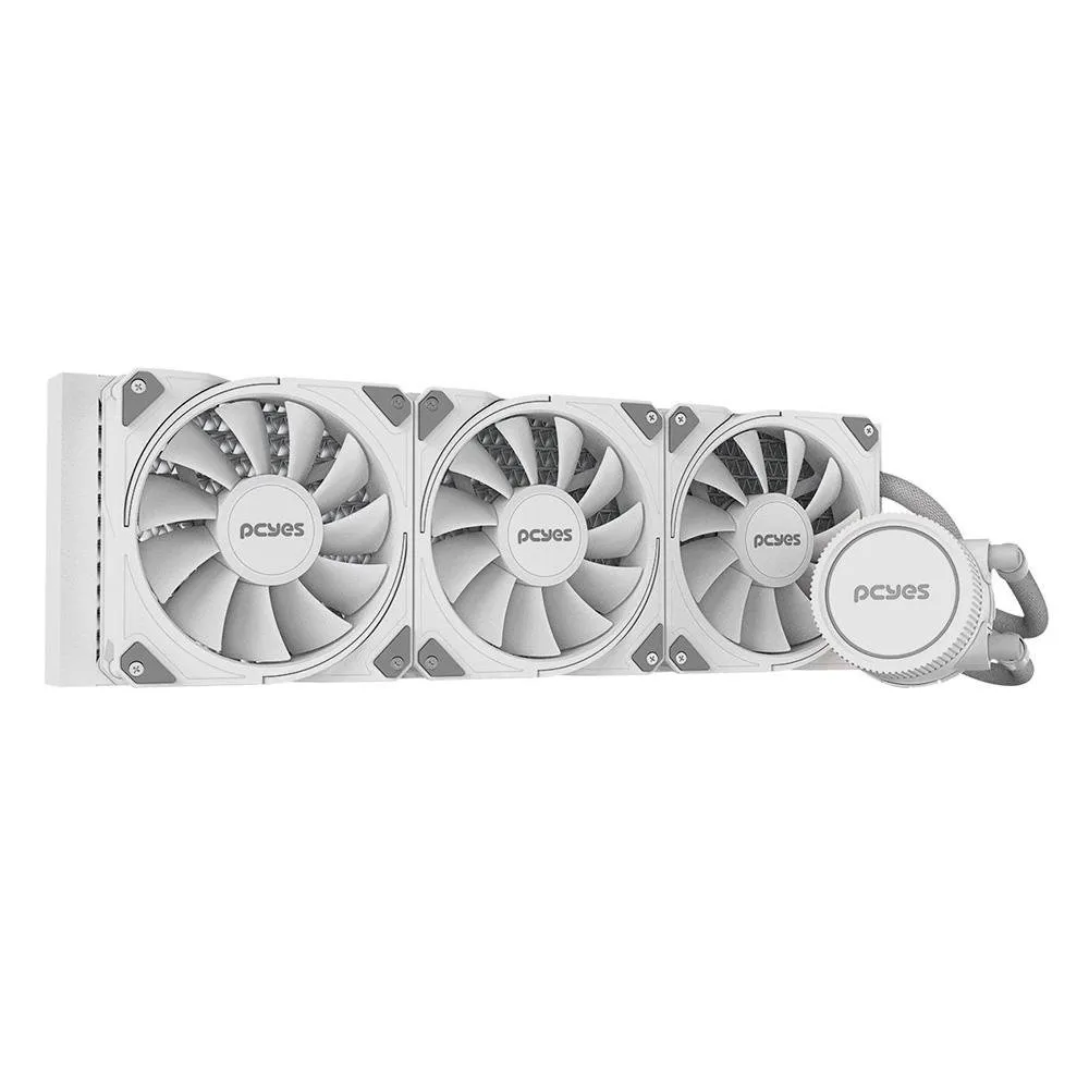 Water Cooler PCYes Sangue Frio 3, 360mm, AMD/Intel, Branco - WCSF3360WGBR