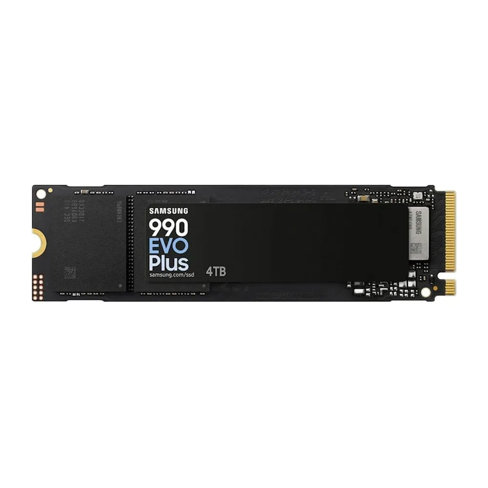 SSD Samsung 990 EVO Plus, 4TB, M.2 NVMe, PCIe Gen 4.0 x4 / Gen 5.0 x2, Leitura 7250MB/s - MZ-V9S4T0B/AM