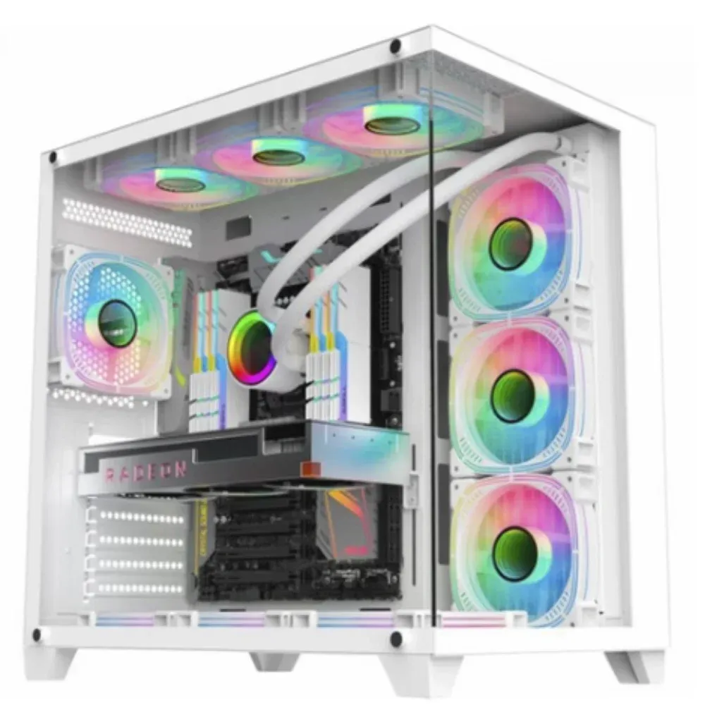 PC Gamer Aquário Full White Intel I5 14600KF, RTX 5060, 32gb DDR5, Nvme 1TB - Balão.info