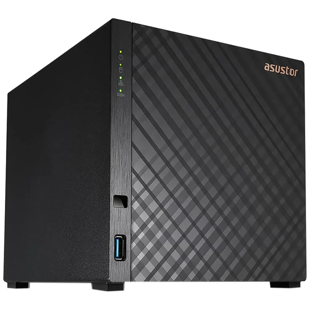 Servidor Nas Asustor As1204t Drivestor 4 Baias 1.7ghz 1gb Ram Usb 3.2 Storage