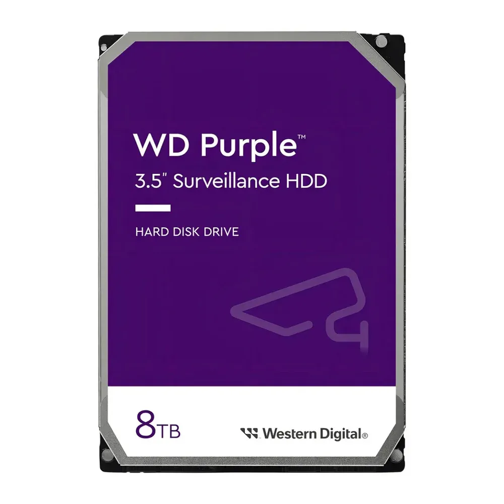 "Hd WD 8tb Wd Purple Surveillance 3.5"" Sata 3 5640rpm Câmera Segurança"