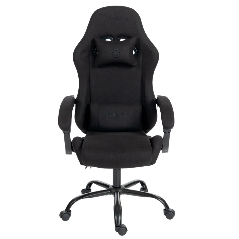 Cadeira Gamer Husky Storm 100, Até 120kg, Almofadas, Reclinável 135º, Tecido, Preta - HCG100PTT
